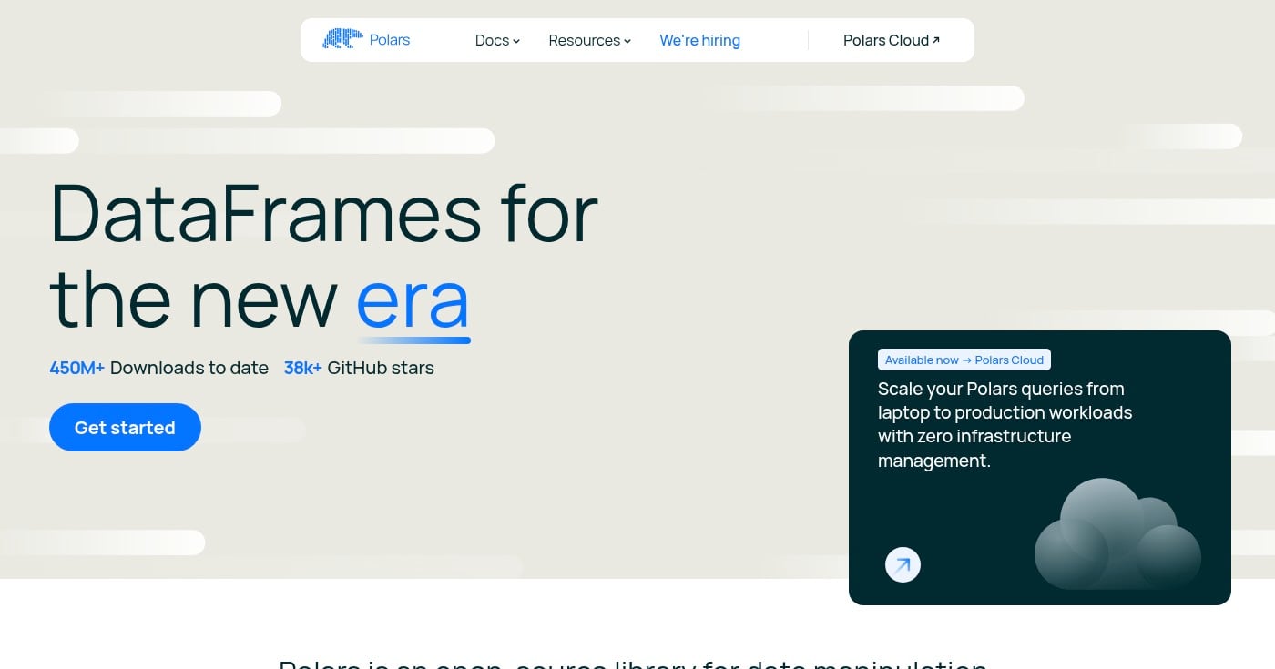 Polars homepage
