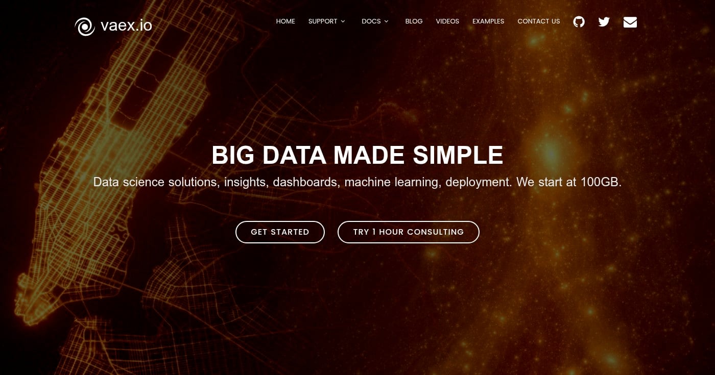 Vaex homepage